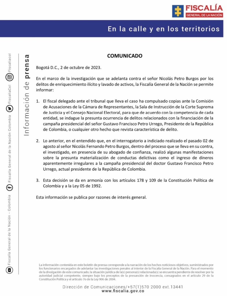 El Fiscal General Compulsa Copias Contra Mi Basado En Un