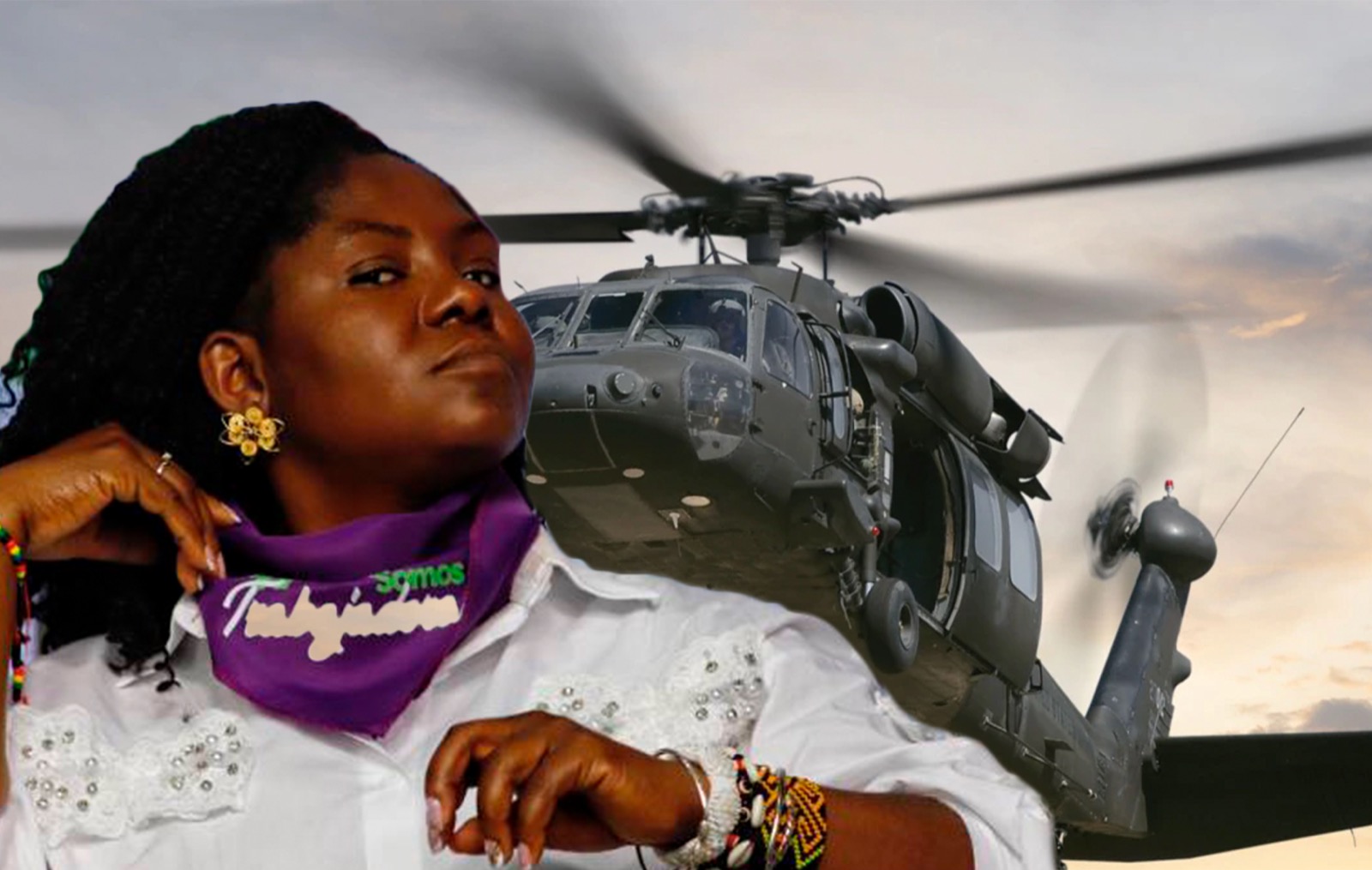 VICEPRESIDENTA FRANCIA - helicóptero