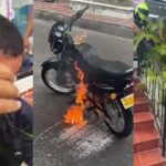 “Apaga la moto que se está prendiendo”: petición de presunto ladrón capturado en el barrio Los Andes
