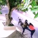 ¡Ojo, mujeres!: sujeto a bordo de moto merodea en el barrio Olaya y las asalta con puños y patadas