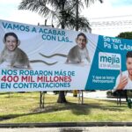 Bajan polémica valla en Medellín hecha contra el alcalde Quintero y el candidato Upegui
