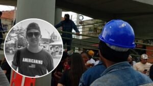 “Ve con Dios, Jhon”: lamentan muerte de hombre que cayó de puente peatonal en construcción, en Barranquilla