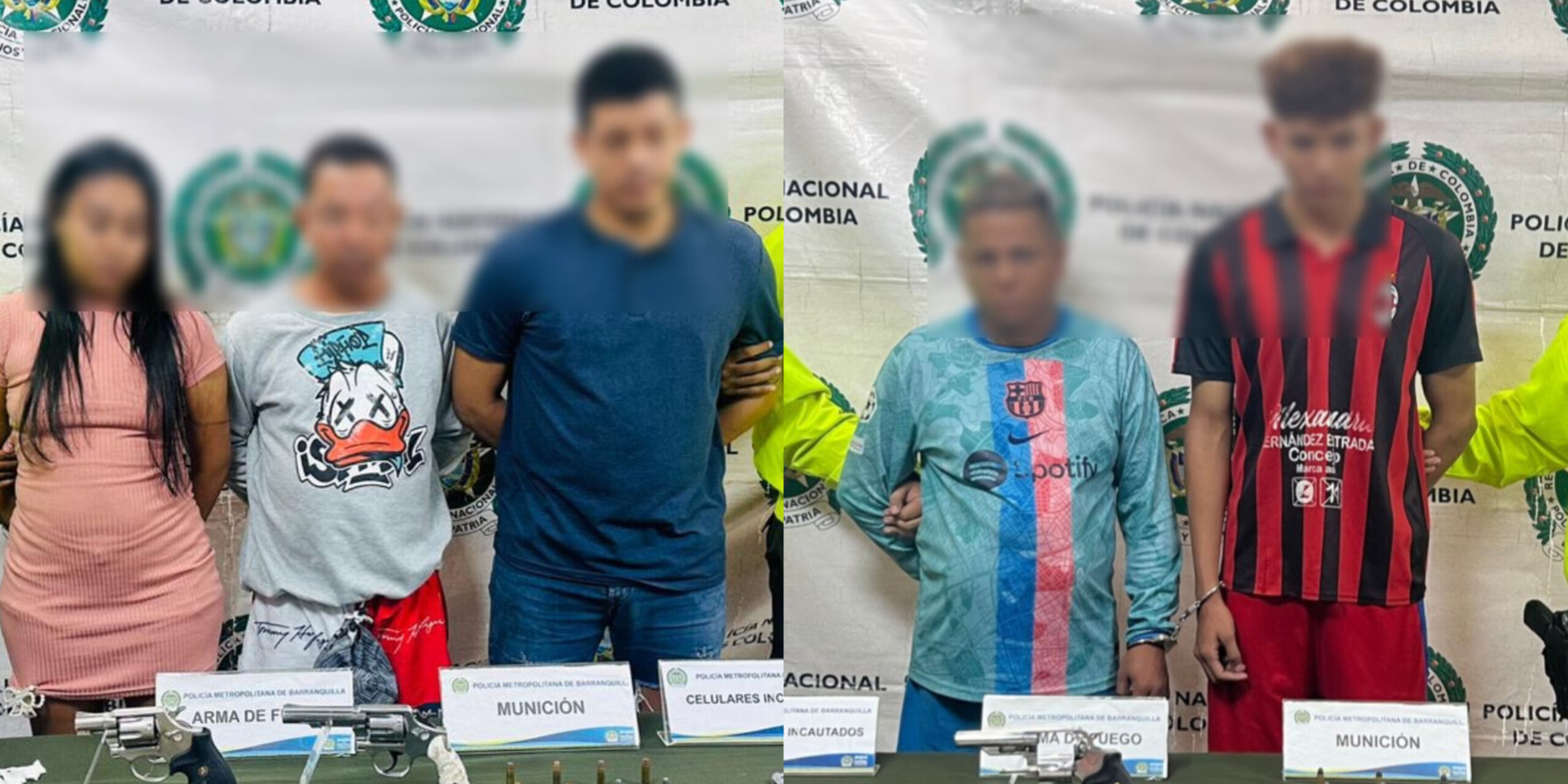 Capturan a cinco personas en distintos operativos por porte de armas y ...