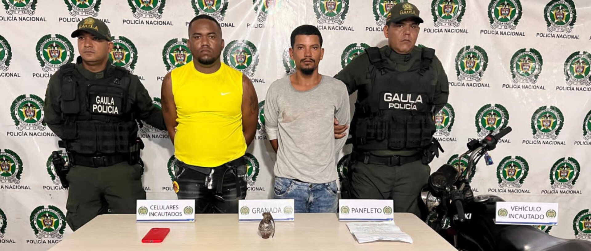 "Capturados dos hombres por extorsión y porte ilegal de armas en ...