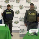 Policía captura dos hombres que portaban armas de fuego de forma ilegal en el sur de Barranquilla