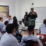 Primera Escuela Antiextorsión: 40 aprendices del SENA fueron capacitados por el Gaula en Sabanagrande