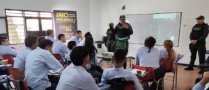 Primera Escuela Antiextorsión: 40 aprendices del SENA fueron capacitados por el Gaula en Sabanagrande