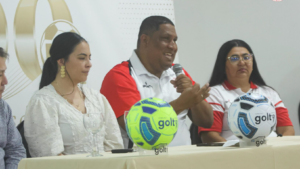 “En las competencias de la Liga de Fútbol del Atlántico jugaremos con el balón Golty”: anuncian convenio