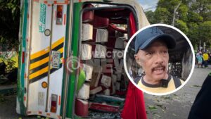 ”El bus venía bajando y se volcó frente a mi negocio”: testigo de siniestro vial en La Manga