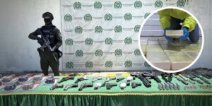 ”Pertenecerían al Clan del Golfo”: Policía sobre armas y kilos de cocaína incautados en El Tabor