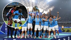 ¡Napoli campeón de la Liga italiana!: una genialidad de Lukaku sobre Yerry Mina puso el gol que selló el título