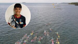 Nadador barranquillero busca apoyo para representar a Colombia en Ecuador en la disciplina aguas abiertas