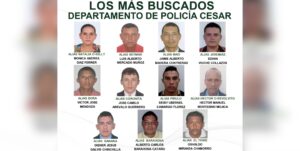 Alias Neymar, Pirulo y el Tigre, entre los once más buscados por la Policía en el Cesar
