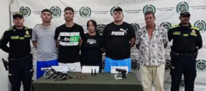 “Actuarían al servicio de los Costeños”: Policía sobre cinco presuntos delincuentes capturados en Soledad
