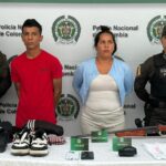 Capturados alias la Piña y Gorda 07, presuntos extorsionistas de los Costeños, en Baranoa