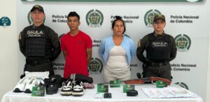 Capturados alias la Piña y Gorda 07, presuntos extorsionistas de los Costeños, en Baranoa