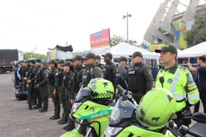 Un total de 1.400 uniformados de la policía integran el dispositivo de seguridad para el duelo Colombia-Perú