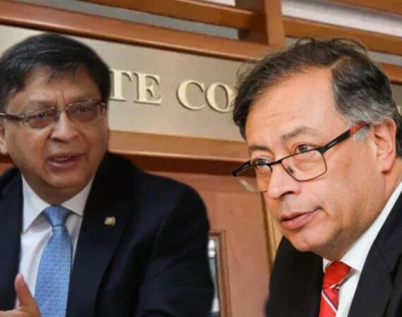 Presidente Gustavo Petro y presidente de la Corte Constitucional