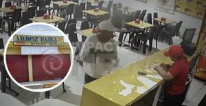 Cámara captó ataque a bala contra trabajadora en restaurante del barrio La Paz, en Barranquilla