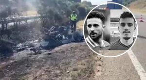 “El auto se prendió en fuego con Diogo Jota y su hermano”: así quedó el Lamborghini en el que murió el jugador del Liverpool