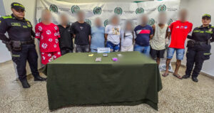 Operación policial deja nueve capturados por presuntos delitos como homicidio y extorsión en Barranquilla