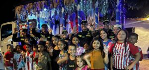 El pesebre móvil de la Policía Nacional llegó a Sabanalarga y Luruaco sembrando amor y paz