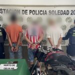 Por atraco en la Trocha del Diablo, en Soledad, capturan a tres presuntos delincuentes
