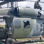 Helicóptero del Ejército fue atacado en el sur de Bolívar: 14 militares resultaron heridos