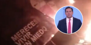 “Esto hay que pararlo”: Pinzón denuncia que quemaron una valla política con su imagen en el Catatumbo