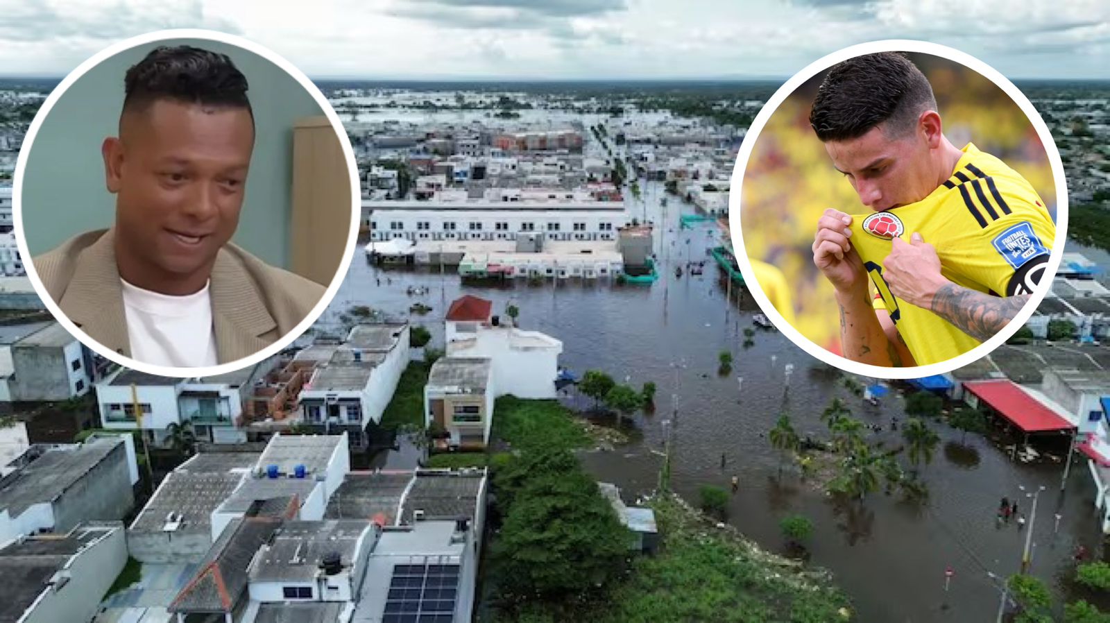 “Unidos somos más fuertes”: James se suma a la campaña de Guarín por los damnificados en Córdoba