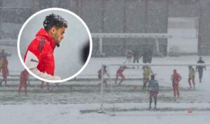 ¡Lucho bajo cero! Ni el pétreo frío ni la densa nieve frenan al “todoterreno costeño” en Múnich