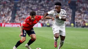 Real Madrid visita al Osasuna con la meta de seguir dejando atrás al Barcelona en La Liga