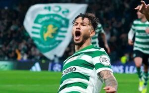 ¡Costeño indómito en Portugal! Luis Suárez marcó doblete con Sporting y es el goleador de la Liga