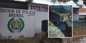 Con drones cargados de explosivos atacaron la Estación de Policía de Arenal, en el sur de Bolívar