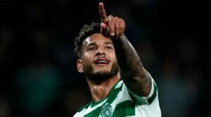 “Lucho” Suárez, uno de los próceres en la remontada de Sporting que lo instala en cuartos de Champions