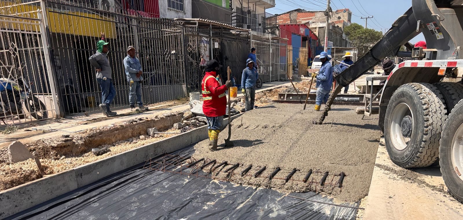 La obra de pavimentación de la avenida Circunvalar en Soledad se ...