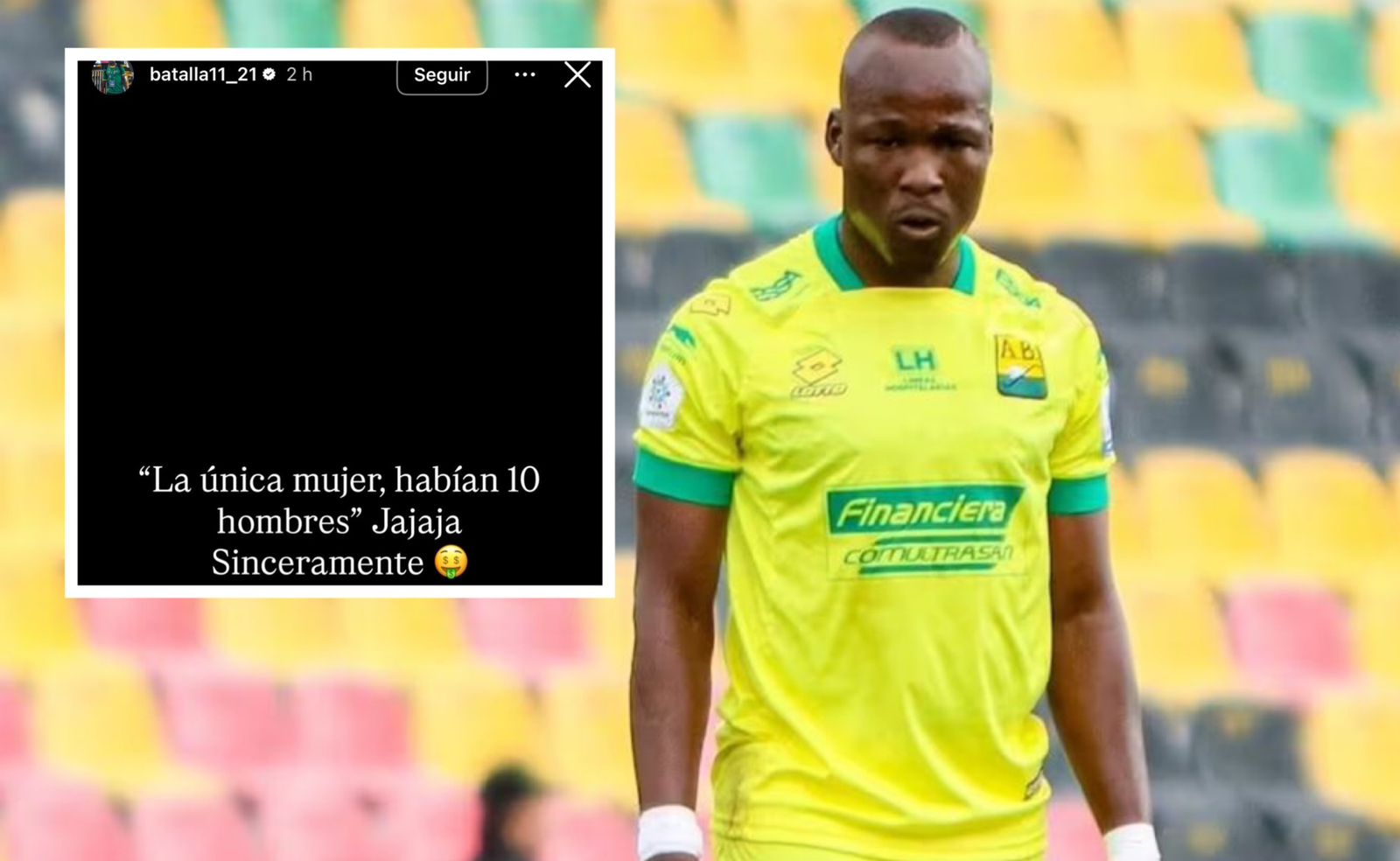 Critican a futbolista del Bucaramanga por publicación referente al caso del jugador de Nacional demandado por abuso sexual