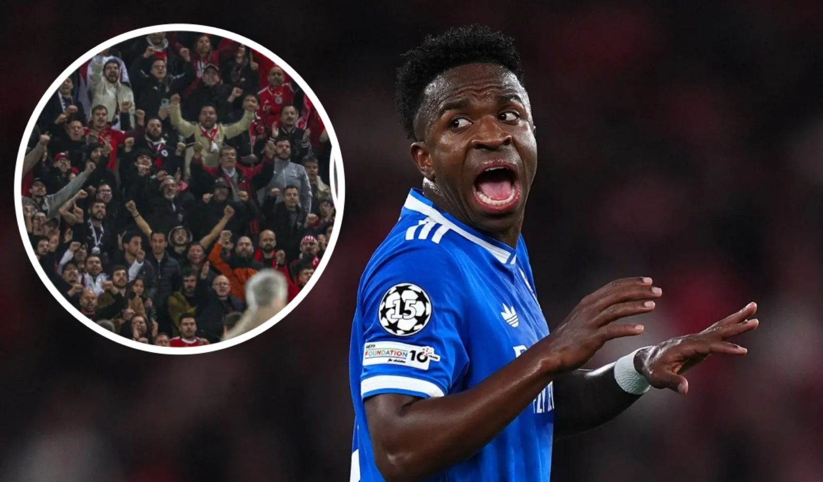 Investigaban a Prestianni, pero la UEFA acabó multando al Benfica porque sus hinchas fueron racistas con Vinicius