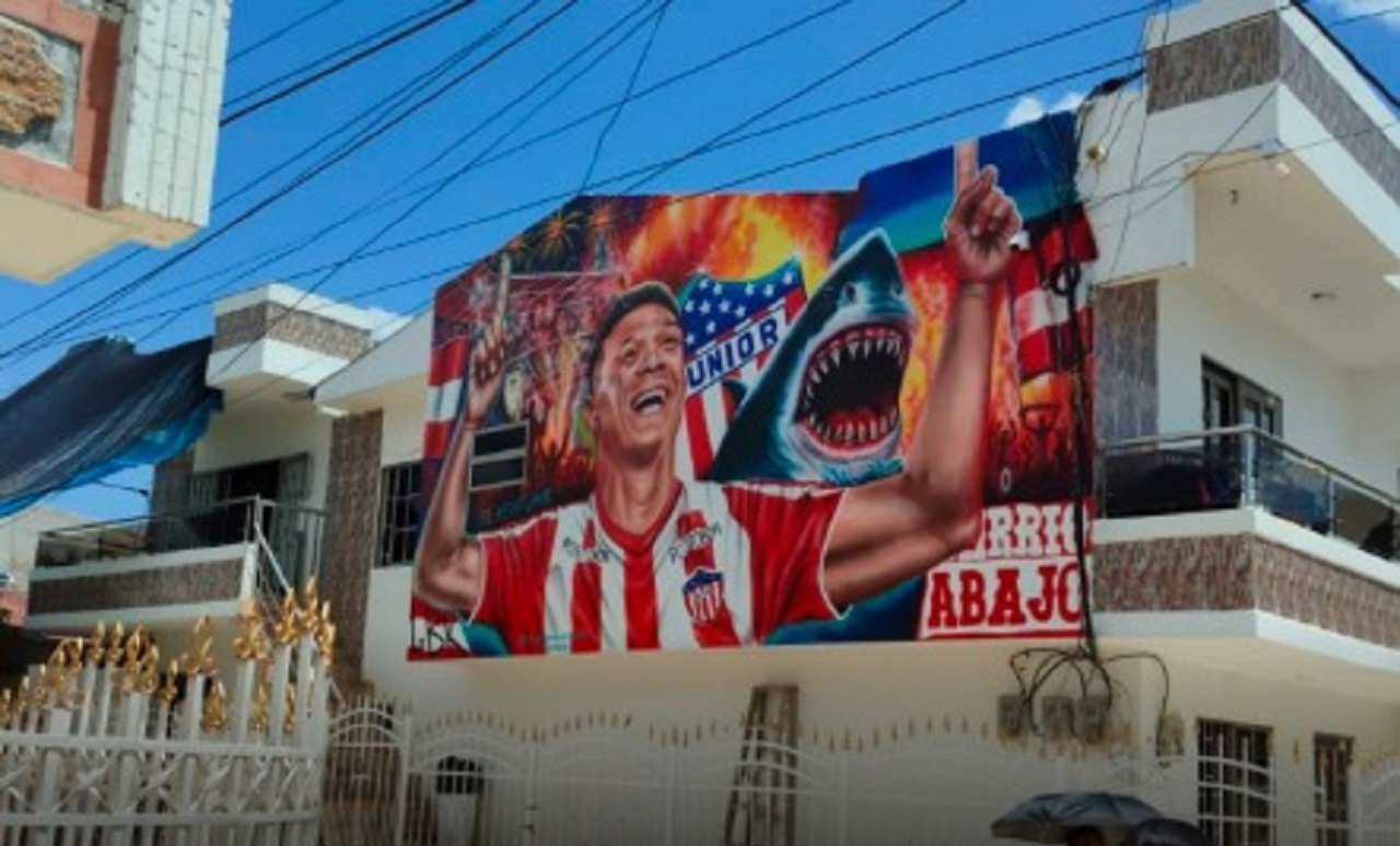 Casa en el departamento de Bolívar expone el gran fervor juniorista en el Caribe: ¡tributo a Teo!