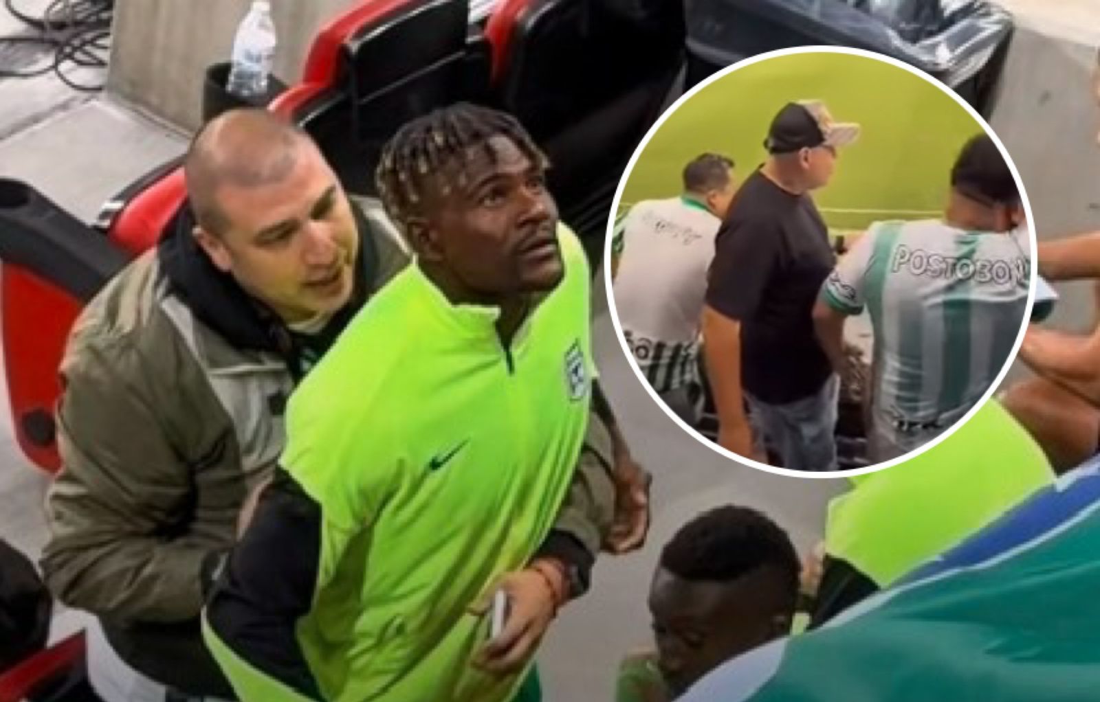 Jugador de Nacional protagoniza incidente con hinchas de ese equipo paisa tras goleada ante Cruz Azul