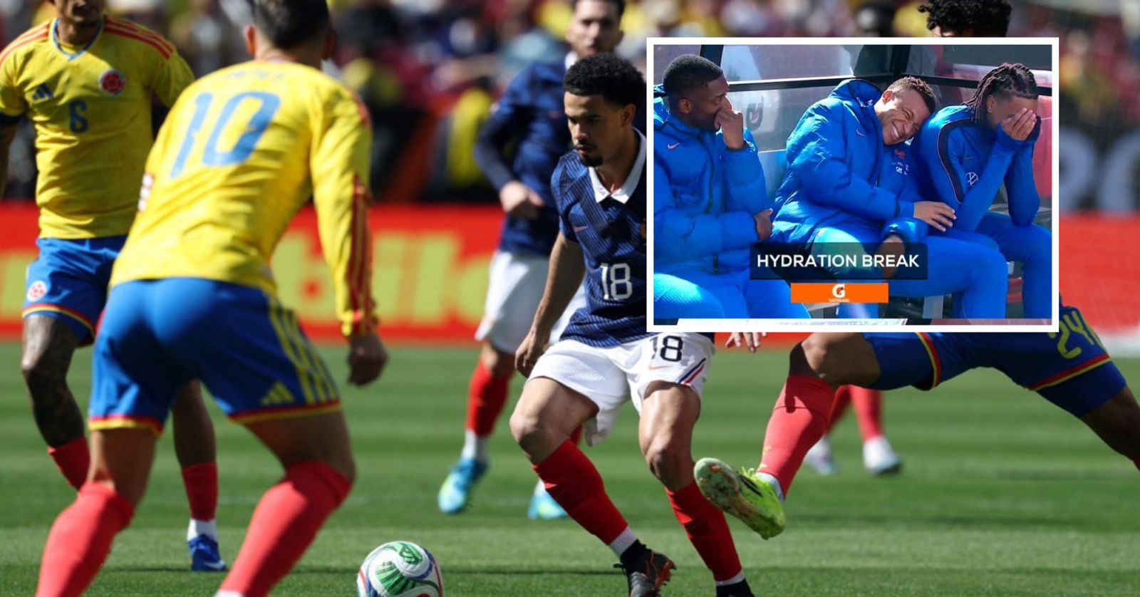 Francia, a media máquina, venció a Colombia y aterrizó a quienes la dan como una de las favoritas del Mundial