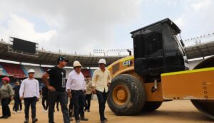 “Vamos bien, ya empezamos con la siembra del gramado en el Metropolitano”: este césped será híbrido
