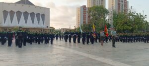 Departamento de Policía del Atlántico celebró su Ceremonia de Transmisión de Mando en la Plaza de la Paz