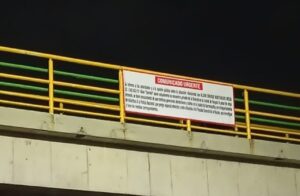 Autoridades policiales ya investigan las vallas que amanecieron en dos sectores del sur de Barranquilla