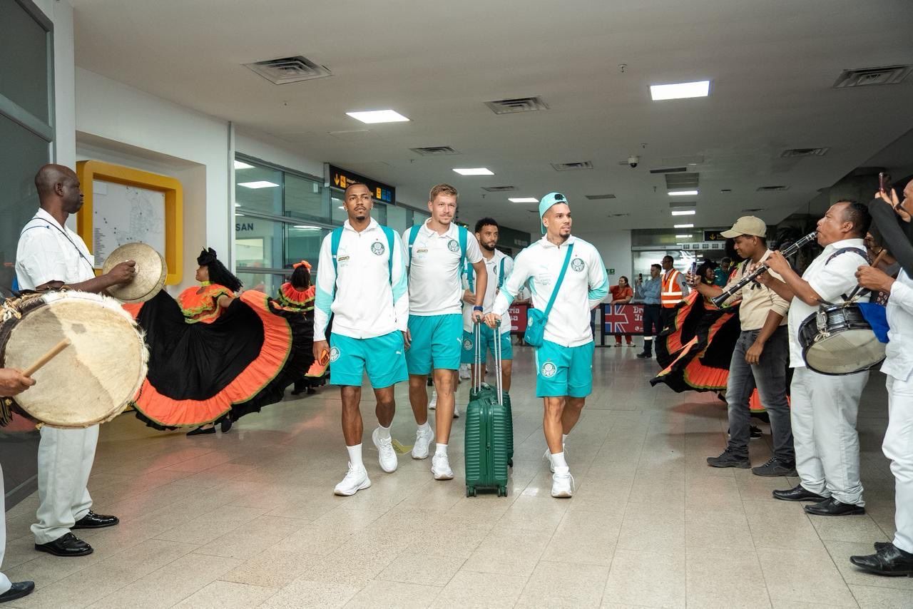 Palmeiras arribó a Cartagena en medio del sabor del Caribe colombiano: ¡el Verdao llegó con su banda!