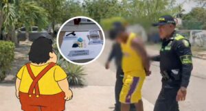 ¡Míralo, eh! Alias Ñoño fue sorprendido portando arma, panfletos y estupefacientes en Polonuevo