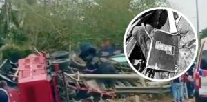 Camión que transportaba picó El Imperio terminó volcado en Turbaco, Bolívar