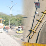 Se desprendió una baranda del puente de la Cordialidad y usuarios temen que colapse como el de la calle 30