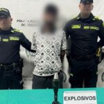 Hombre con más de 20 anotaciones judiciales es capturado con artefacto explosivo tipo mortero en Barranquilla