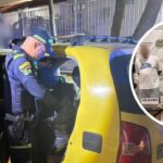 Policía captura a cuatro hombres tras descubrir lo que transportaban en un taxi, en Barranquilla